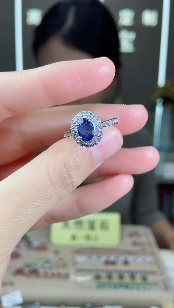 【闪购商品】蓝宝石手饰银S925镶嵌手饰