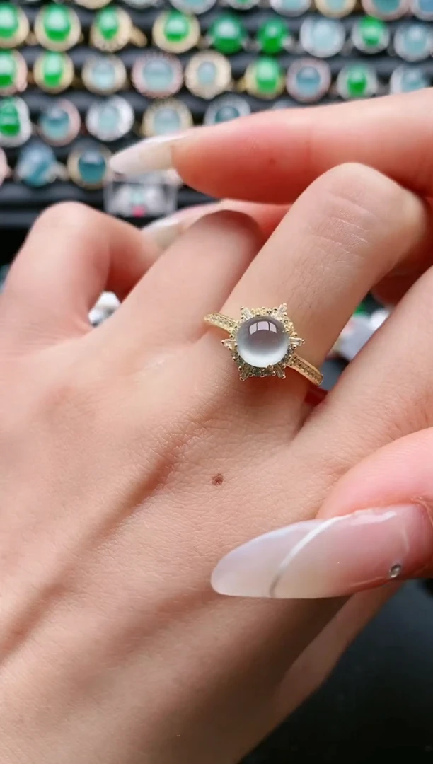 【闪购商品】翡翠戒指银S925镶嵌1111111