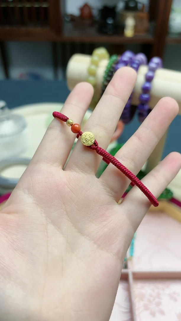 【闪购商品】18K金手饰18k金扎基手绳*1 ZX