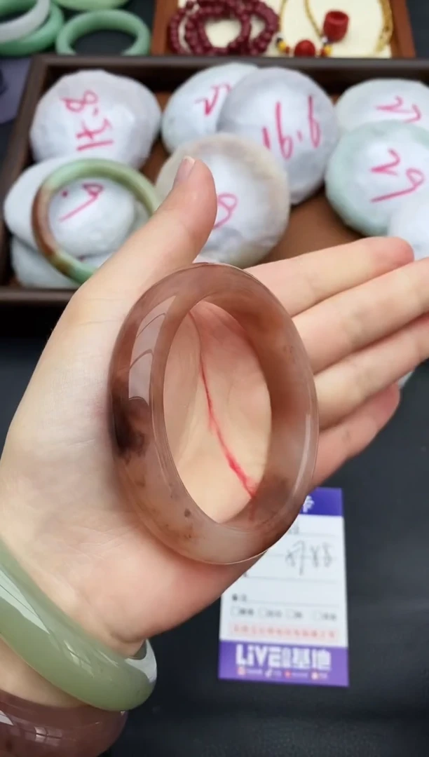 未镶嵌手镯石英质玉66+57/58