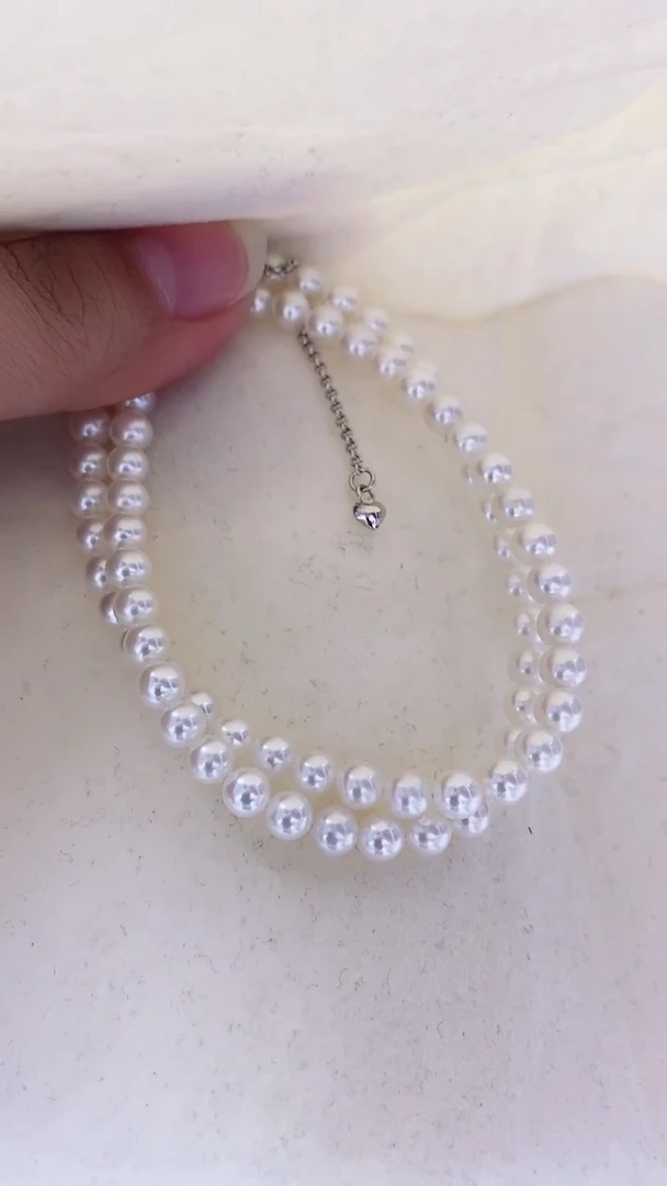 【闪购商品】淡水珍珠项链银S925镶嵌淡水baby珍珠项链SY6930