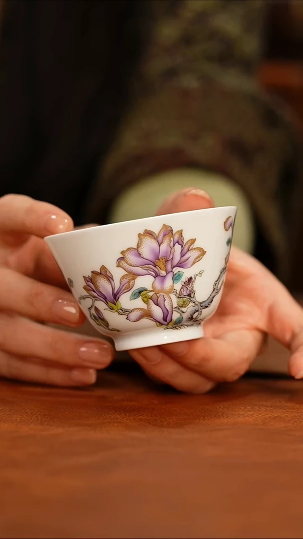 瓷瓷姑娘溢珍堂金玉兰杯