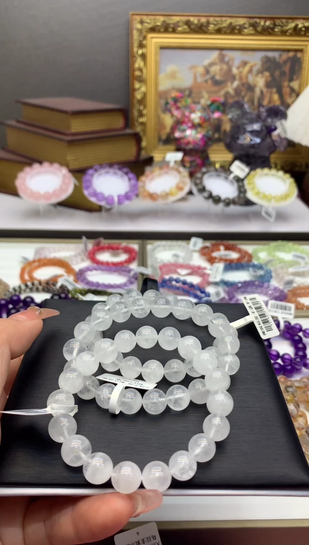 【闪购商品】水晶手串未镶嵌白幽灵奶白10+（多样性发其一）