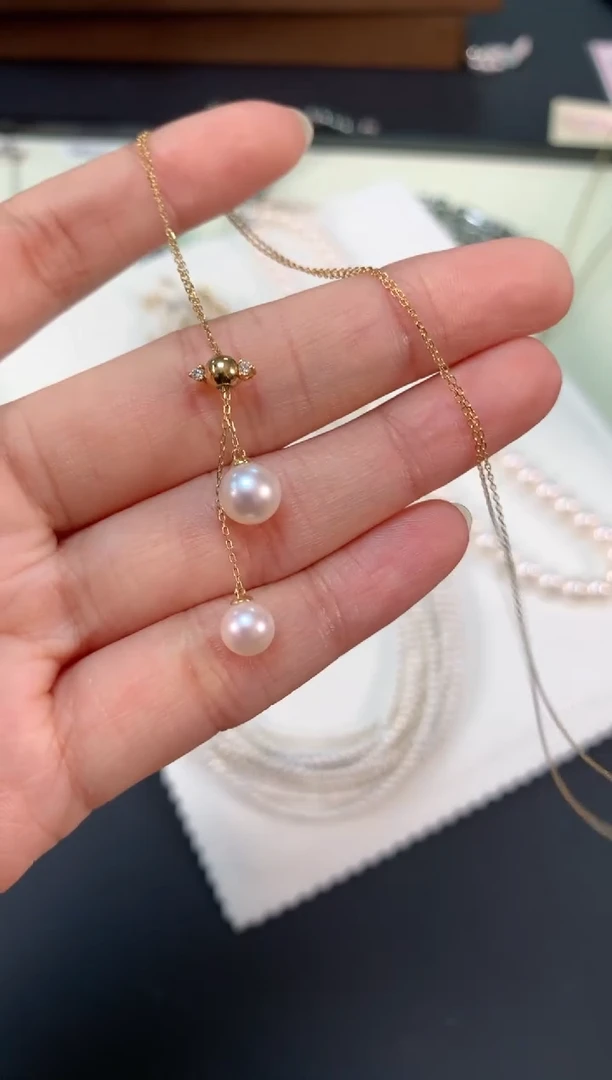 【闪购商品】海水珍珠项链18K金镶嵌Z120|1600