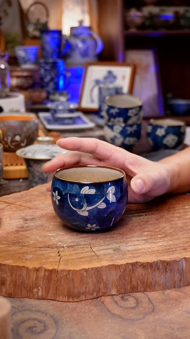 杯子鱼手工手绘手工手绘