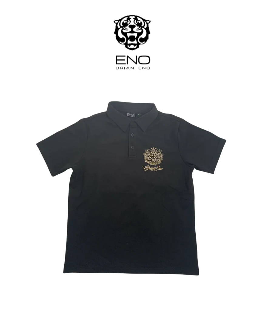 BRIAN ENOTE089 POLOT恤金色刺绣轻奢