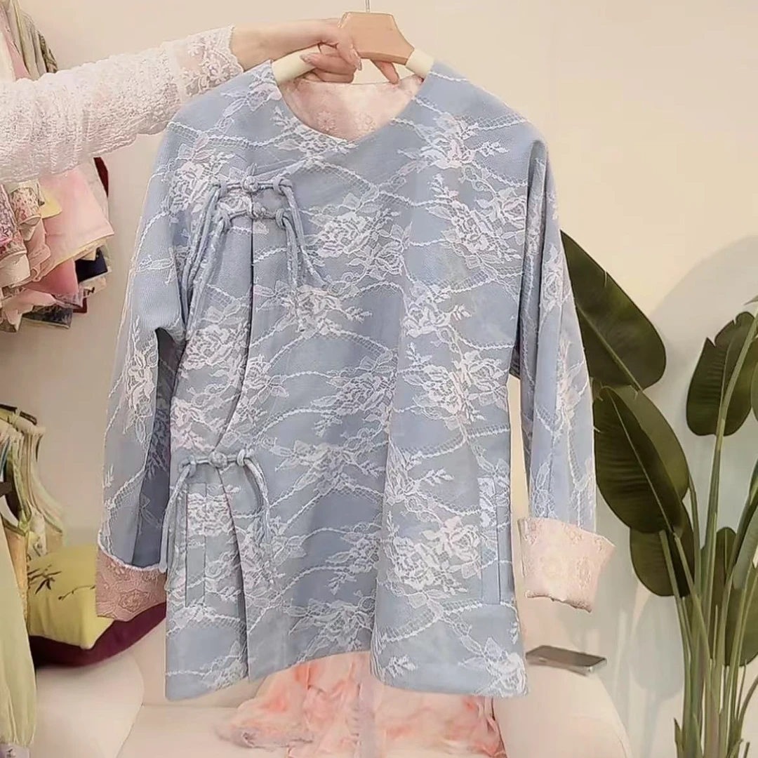 《星河遐想》牛仔花扣上衣外套