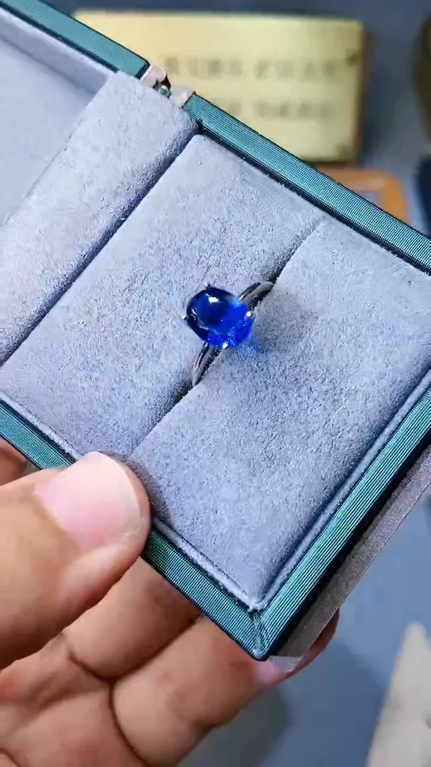 【闪购商品】蓝宝石戒指银S925镶嵌321