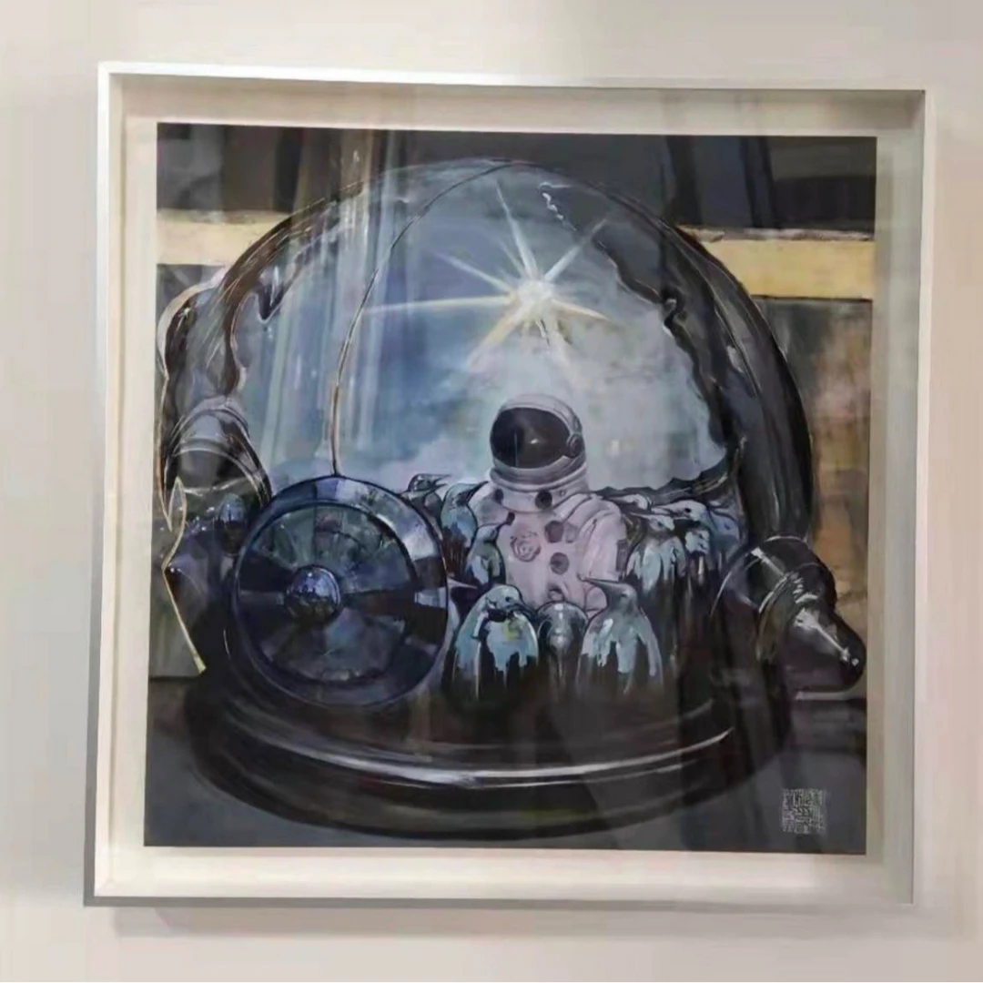 尚多米画廊-迪拜华人艺术家刘清路版画《宇航员一号》
