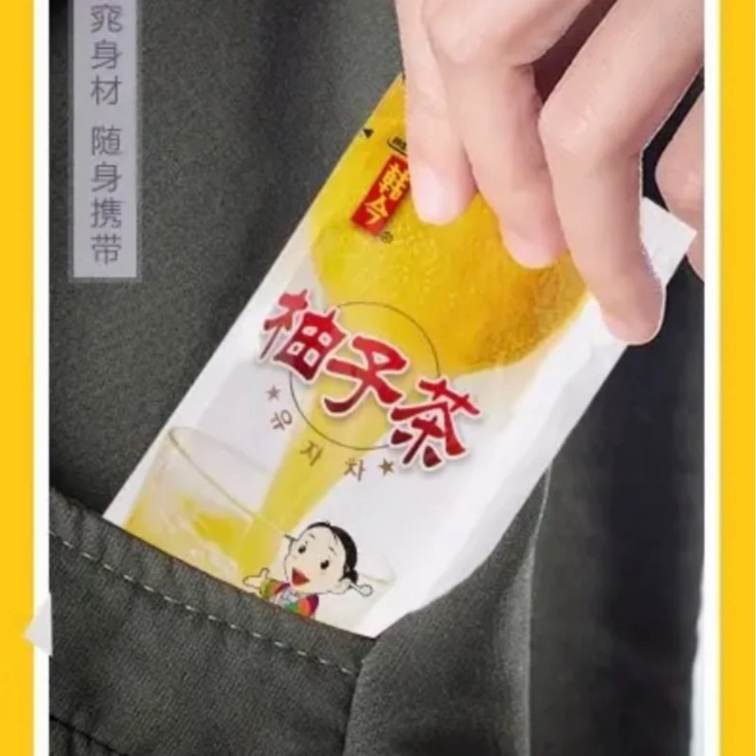韩今袋装蜂蜜柚子茶韩国原装进口蜜炼果酱维C水果茶 单包（1包）