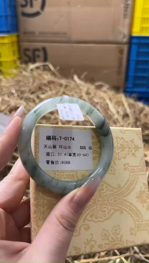 未镶嵌手镯石英质玉T-0174
