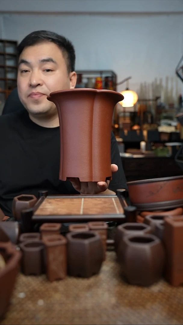 紫砂花盆风**轻長木軒精品紫砂