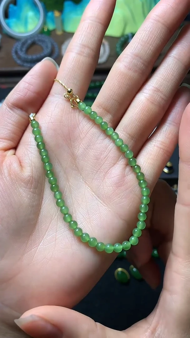 【闪购商品】和田玉手链银S925镶嵌手串