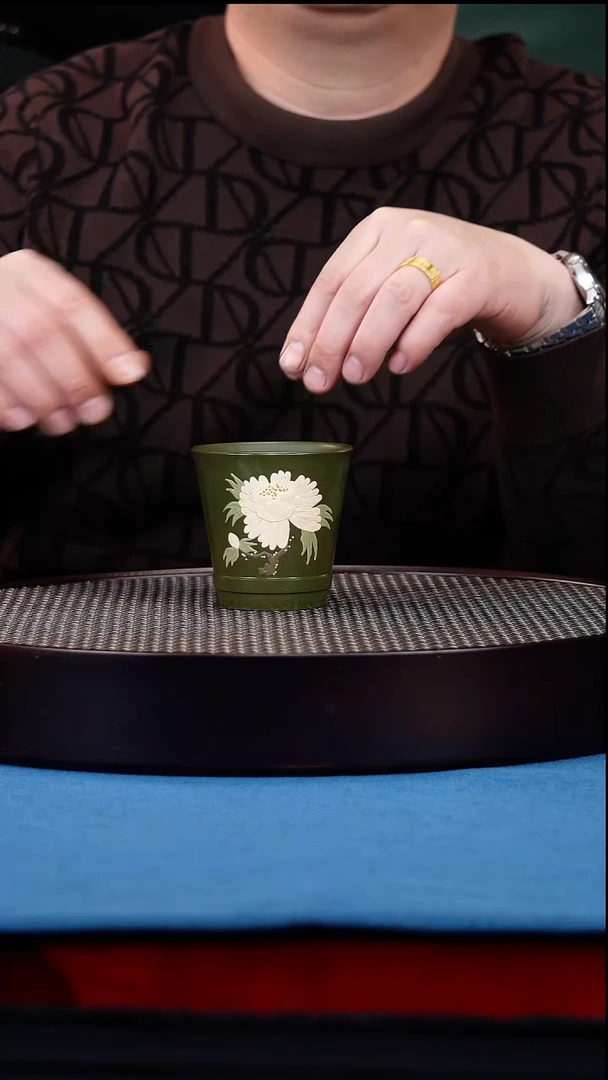 茶杯紫砂宜兴原矿紫砂 手工主人杯