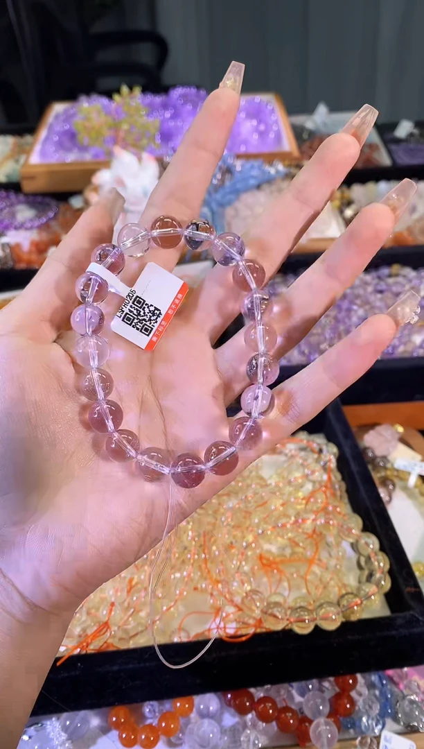 【闪购商品】水晶手链未镶嵌高货玻利维亚紫水晶10m