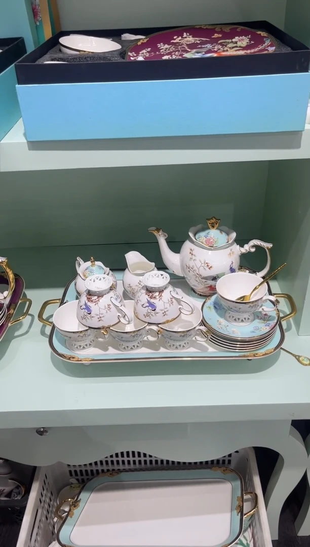 45%以上骨粉骨瓷咖啡杯碟一套