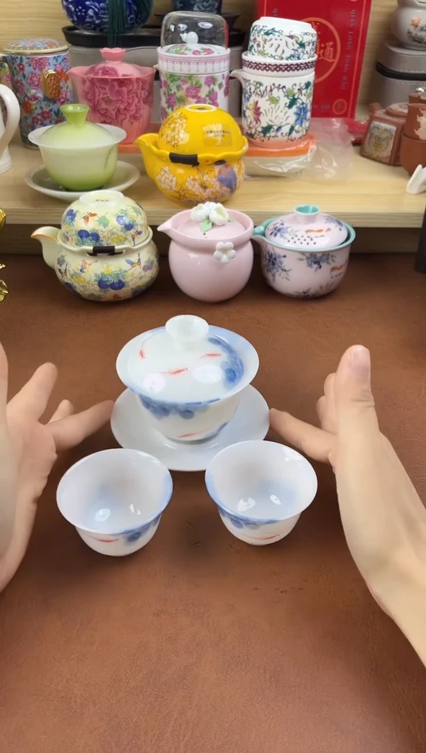 陶陶瓷茶具摆件旅行套组