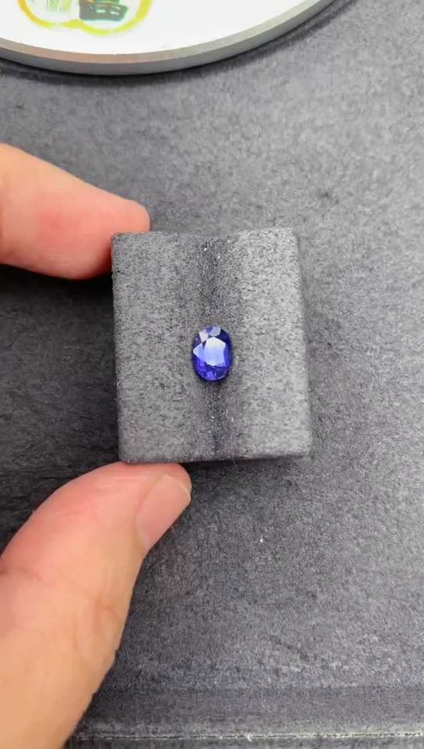 裸石彩色蓝宝石1.13ct 无烧紫蓝宝石BA