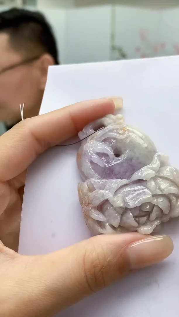 【闪购商品】定制翡翠未镶嵌5152lr-毛货挂件222