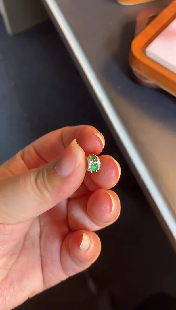 吊坠(不含链)银S925镶嵌翡翠1