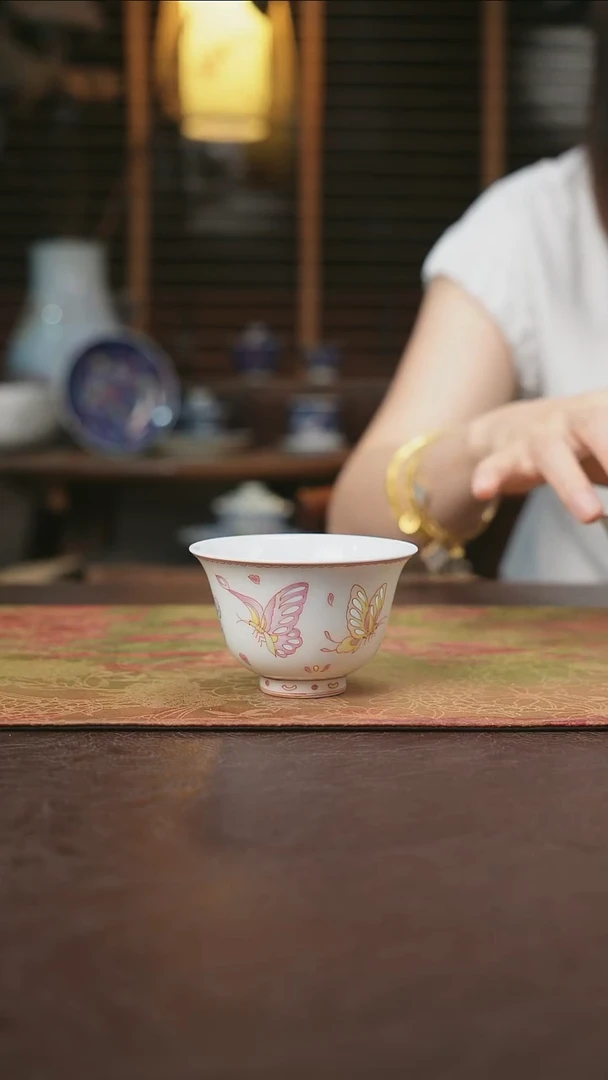 景德镇陶瓷杯碗柴烧多人