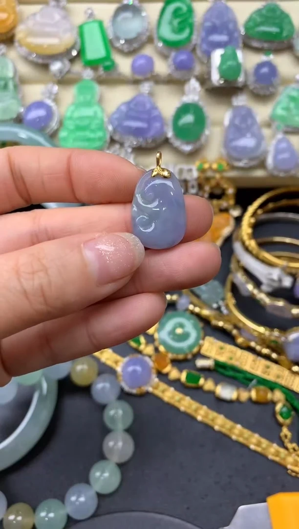 【闪购商品】翡翠颈饰18K金镶嵌258-中国好珍宝