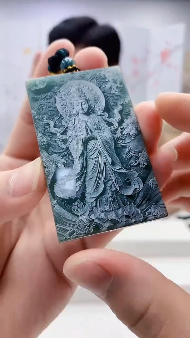 定制翡翠未镶嵌4917bb-毛货挂件67