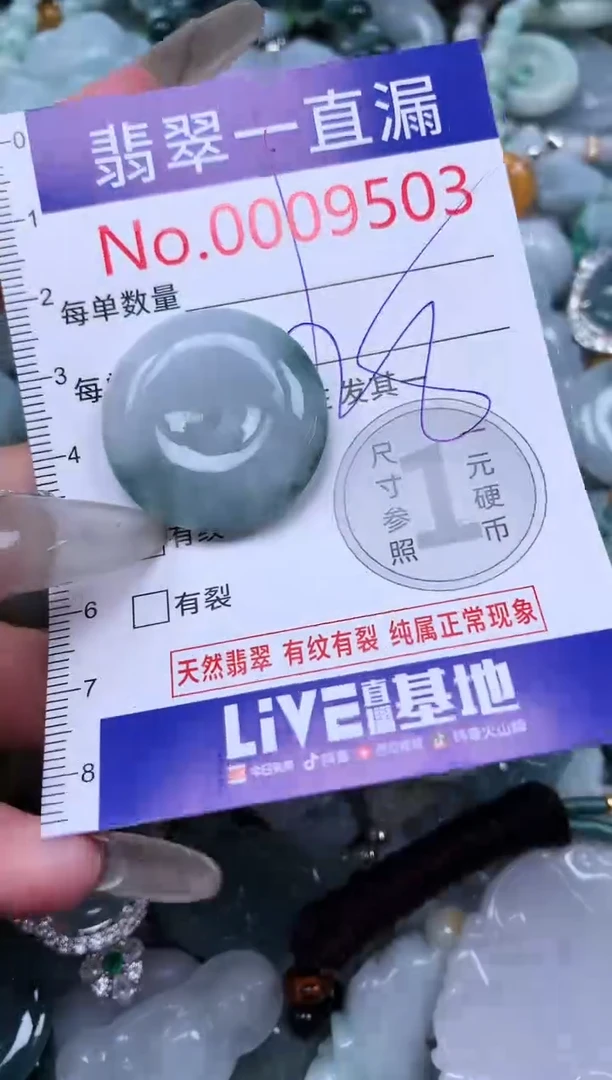 【闪购商品】翡翠吊坠(不含链)未镶嵌9503