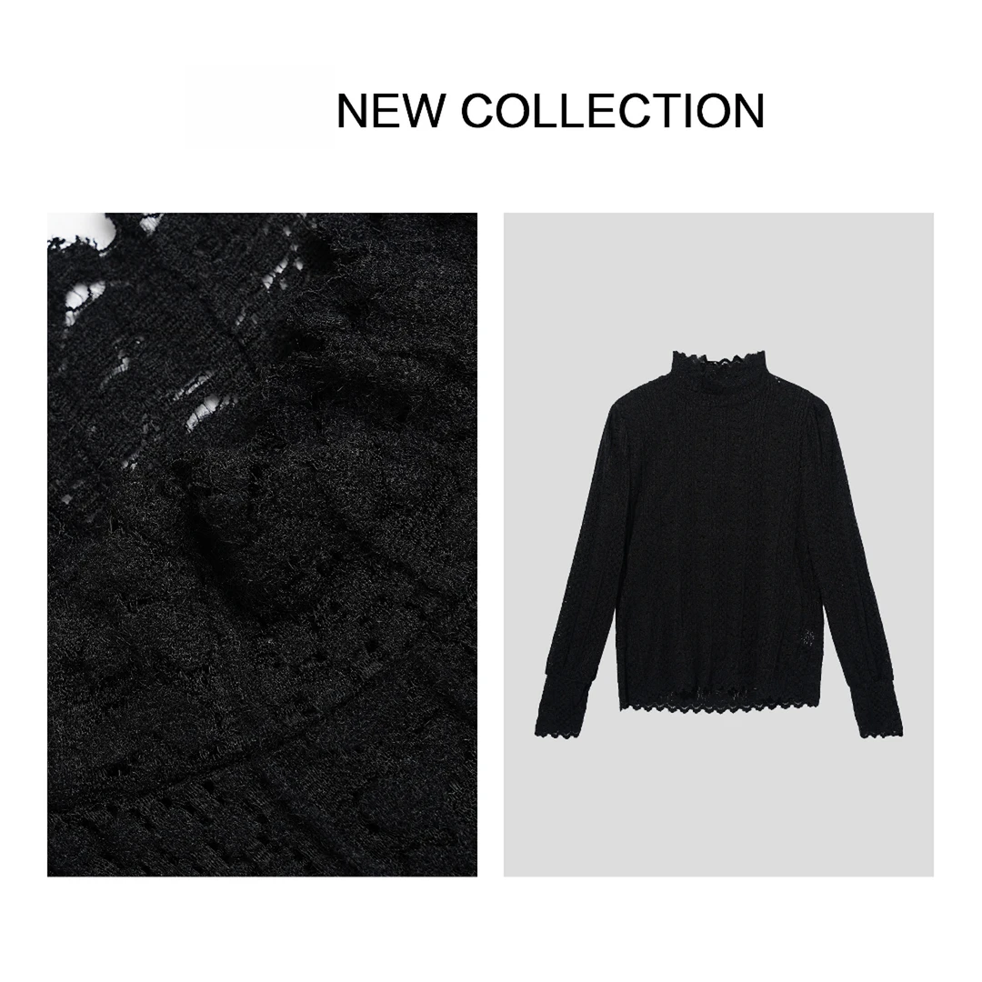 【小依专享】T3358002 冬季百搭休闲纯色打底T恤-8002