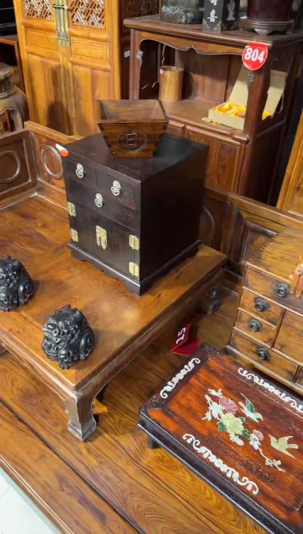 木木头款小叶紫檀金星首饰柜1280