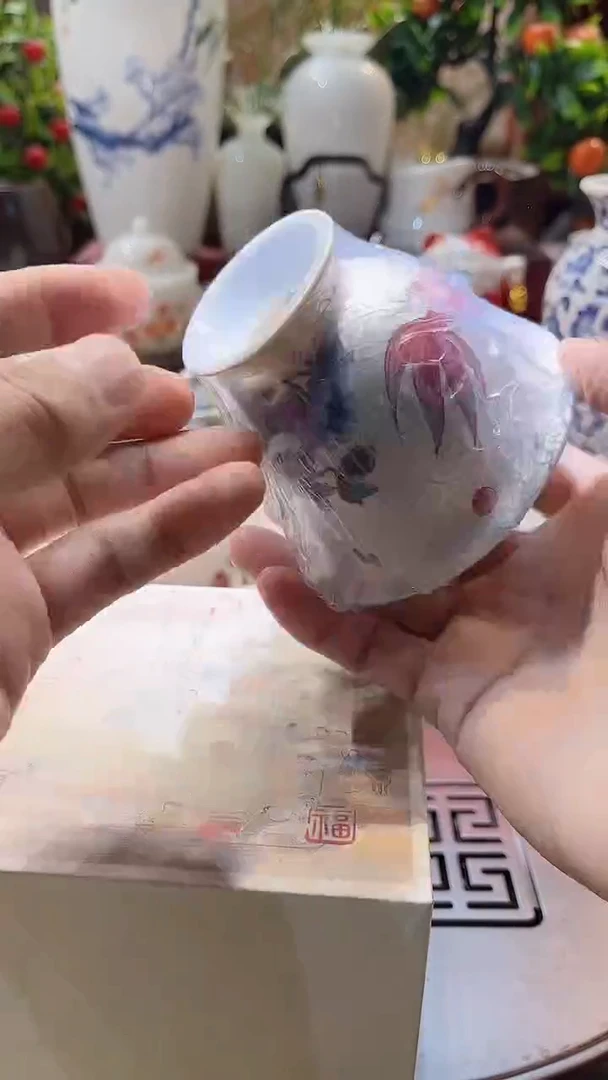 瓷片德艺茶器直播间@@鱼盖碗