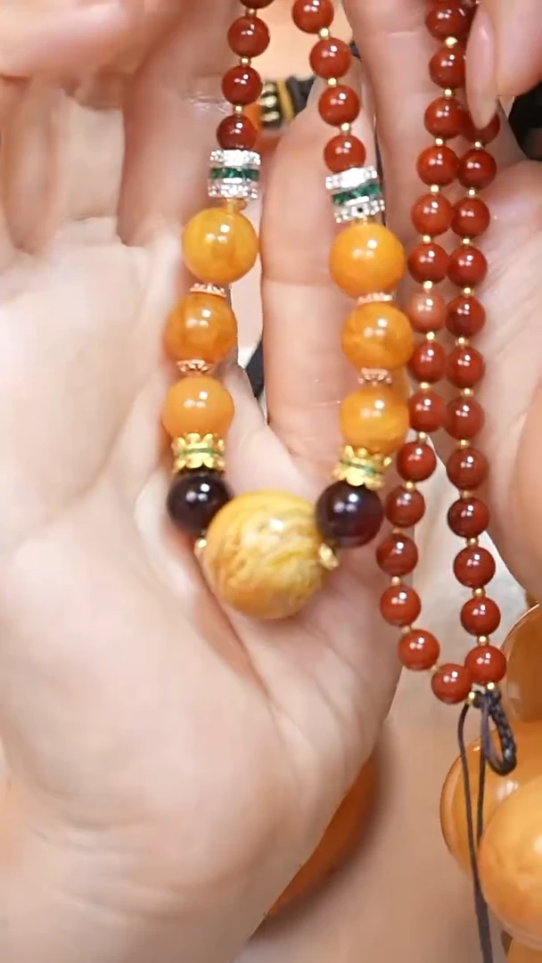蜜蜡颈饰未镶嵌6493天然蜜蜡珠宝奇石云端妖孽全部保真