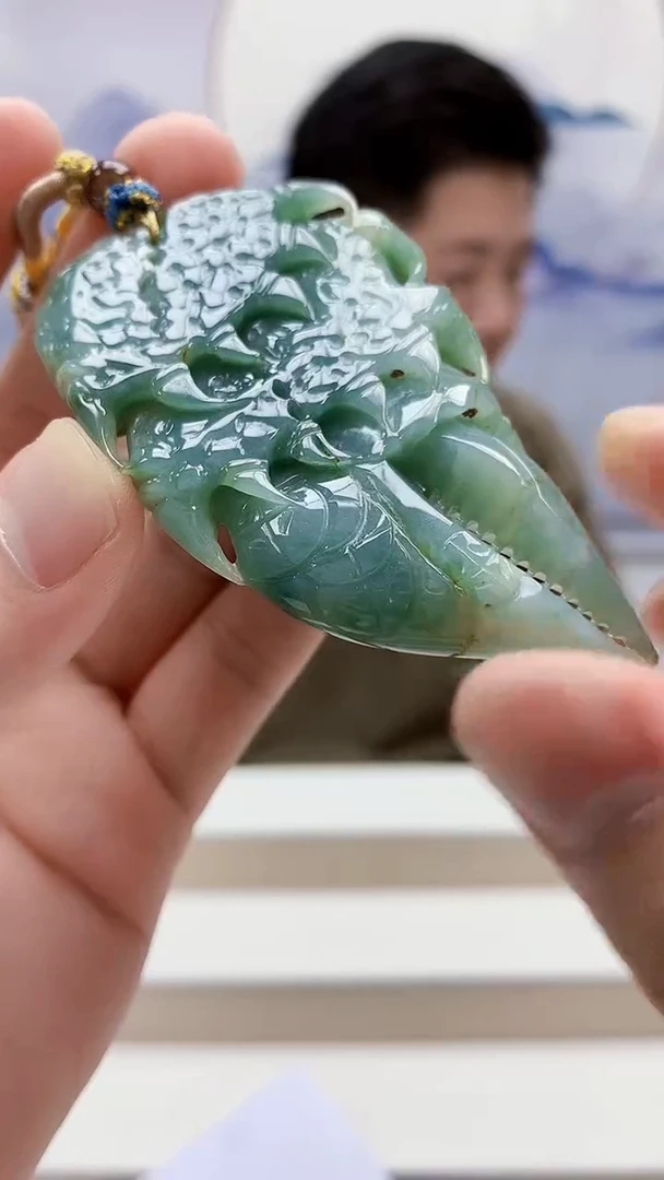 未镶嵌定制翡翠4917bb-毛货挂件117