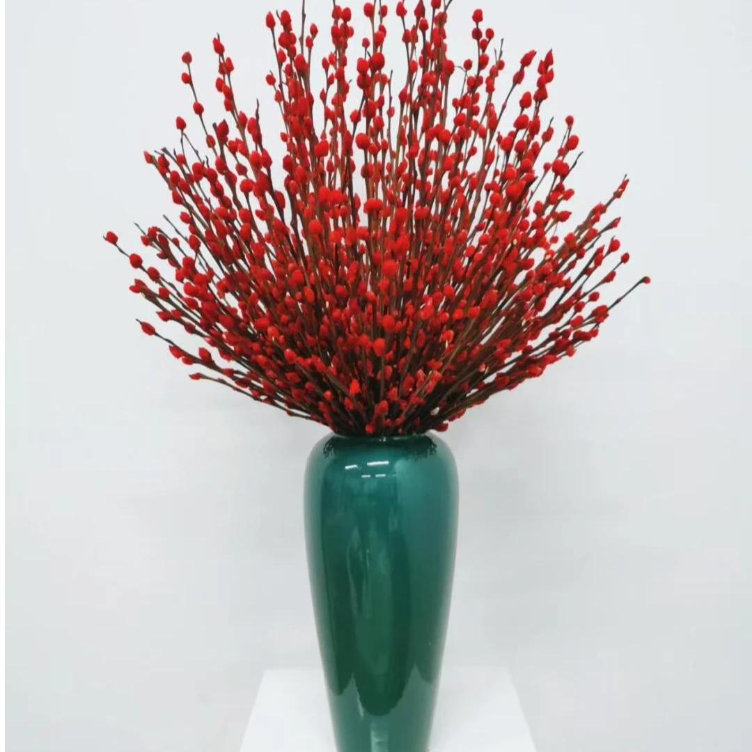 银柳红色3把60公分**30枝**全场任意两单顺丰包邮