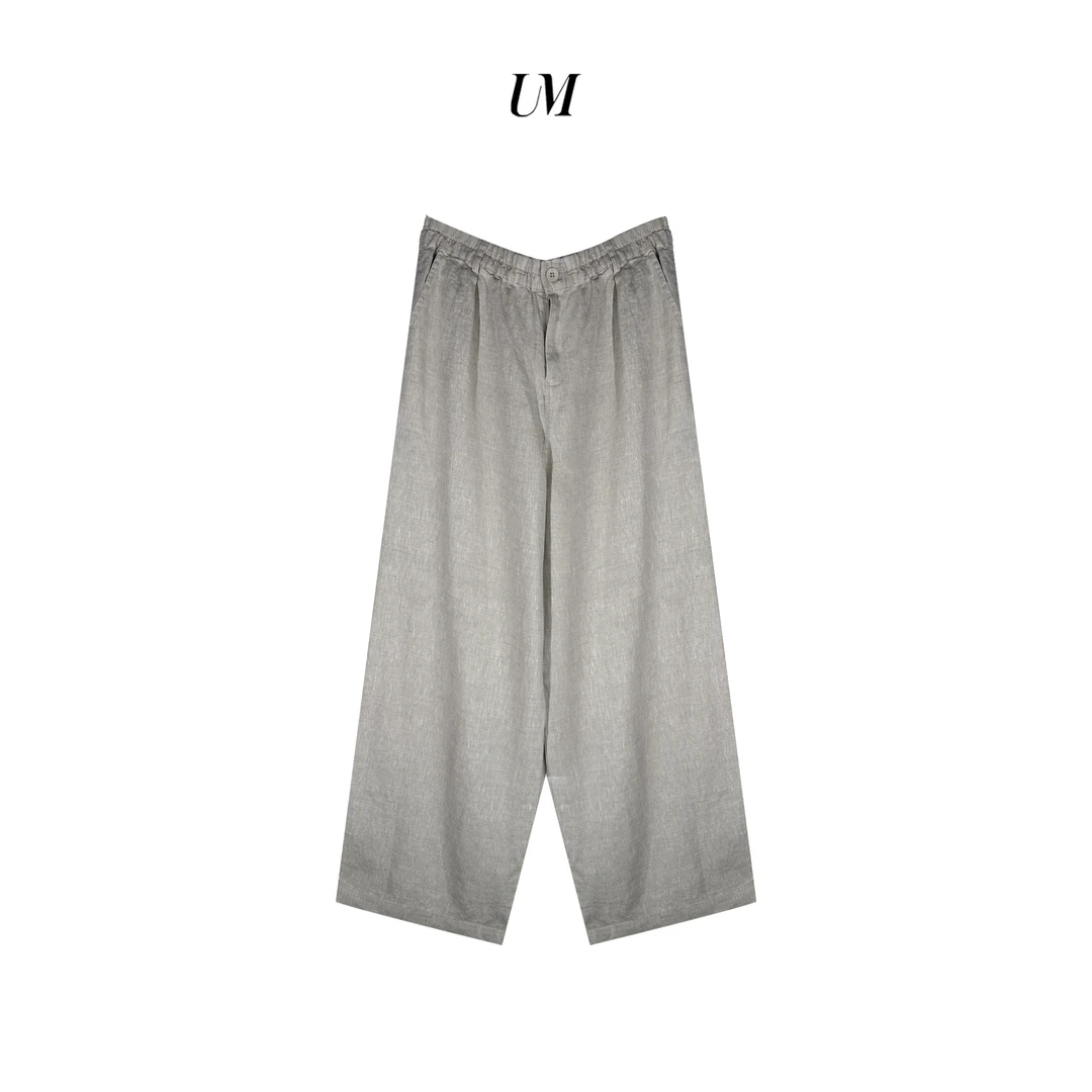 【U.M】定制款质感亚麻裤子