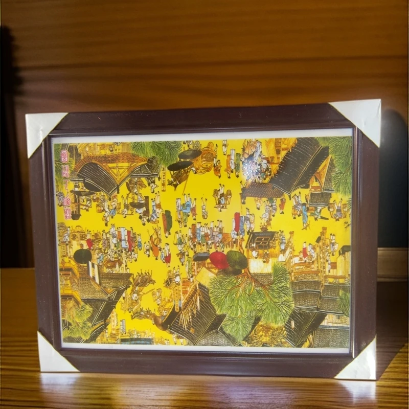 直径37高度29景德镇陶瓷清明上河图瓷板画251