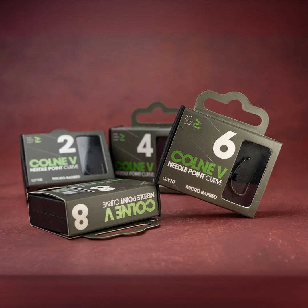 英国OMC科尔尼V曲柄钩盒装COLNE-V Needle Point Hooks (Curves)