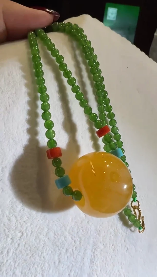 蜜蜡颈饰未镶嵌蜜蜡吊坠