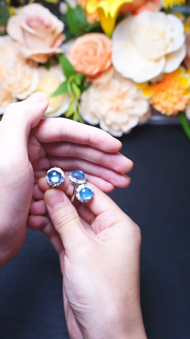 海蓝宝石戒指未镶嵌K001海蓝宝戒指-多样性发其一