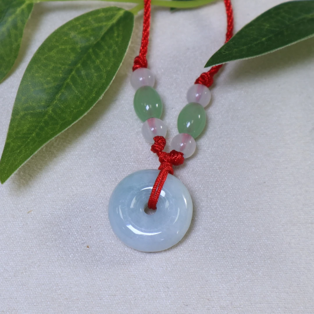 天然A货翡翠百搭编织平安扣吊坠（多样性发货）