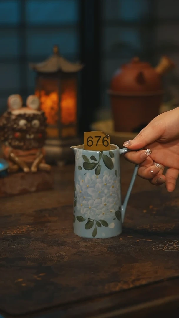 陶瓷676景德镇高温釉下彩手工手绘款式