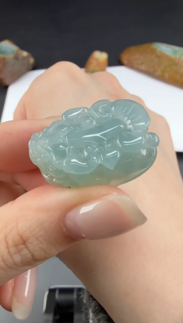 吊坠(不含链)未镶嵌翡翠翡翠饰品-40