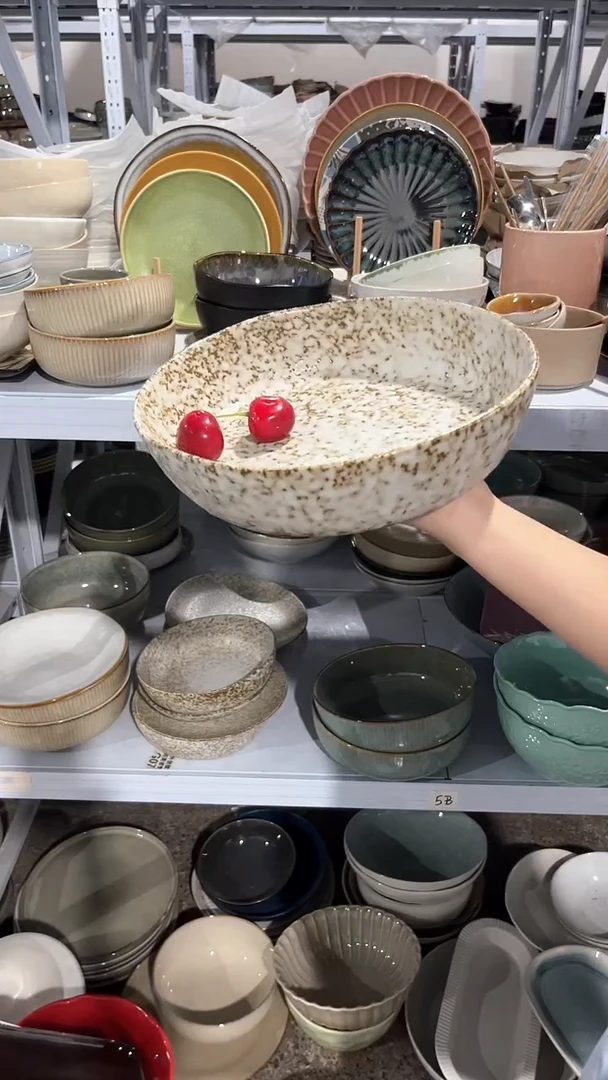 【闪购商品】瓷片外贸尾货瑕疵满20包邮X J3A大深盘