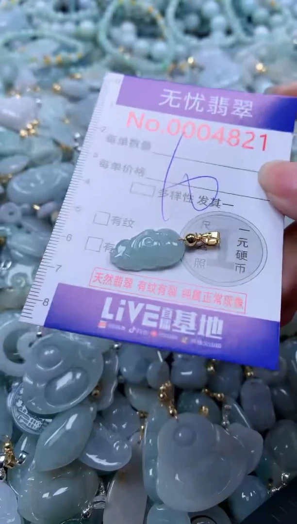 翡翠未镶嵌吊坠(不含链)4821