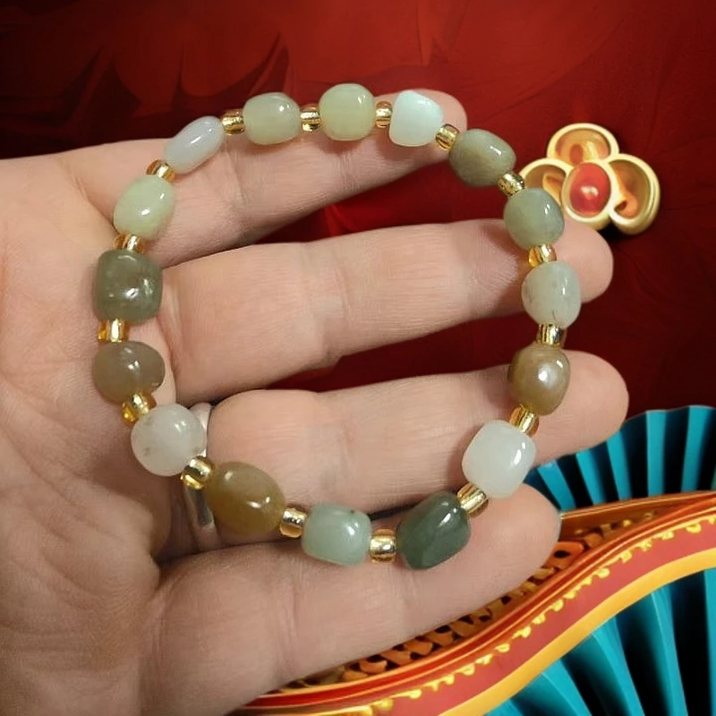 手链 男女款单圈手链白色百搭金手链手工手串多样性发货