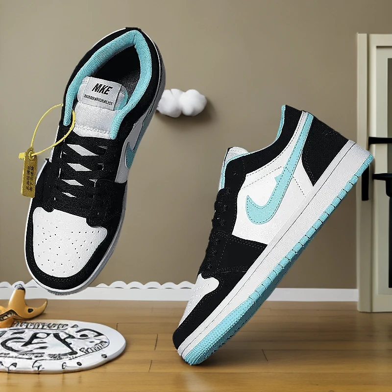 莆田AJ板鞋情侣男鞋新款低帮时尚百搭运动休闲鞋男款鞋子黑白女鞋