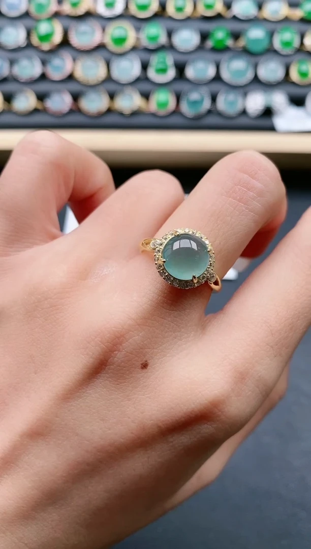 【闪购商品】翡翠戒指银S925镶嵌11111111