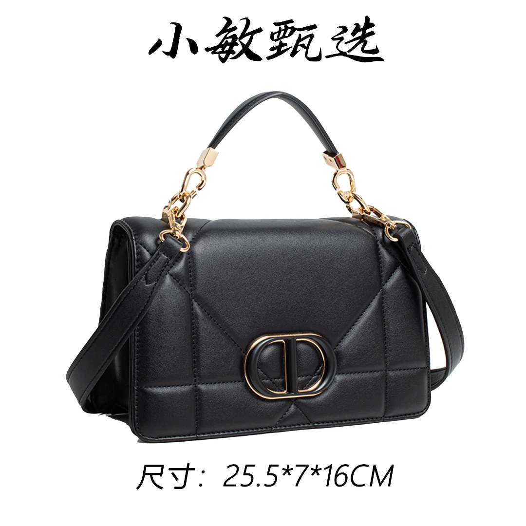 【小敏精选】渠道货QYX-98078-黑色简约大气新款女士手提包
