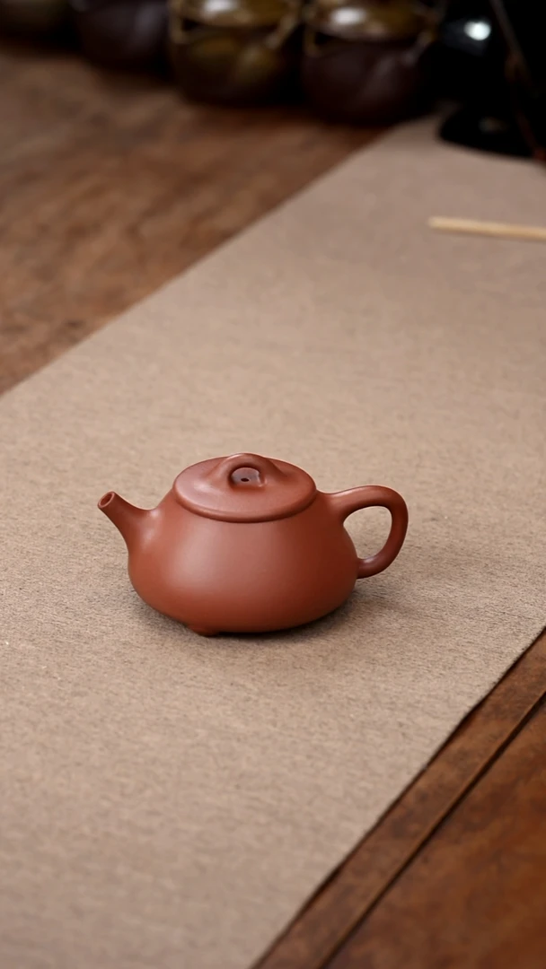 茶壶紫砂微瑕石瓢