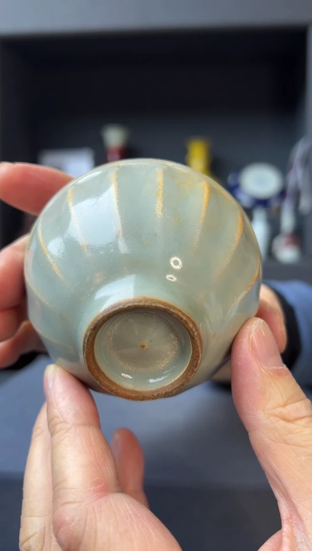 【闪购商品】摆件青釉茶盏陶瓷摆件